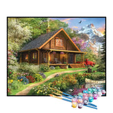 Kit de Pintura Numerada - Cabana no Campo
