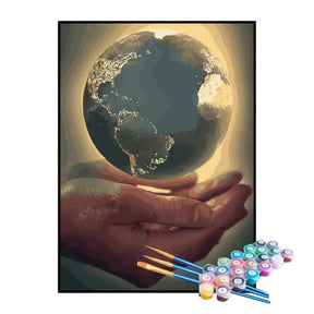 Kit de Pintura Numerada - A Força do Planeta Terra