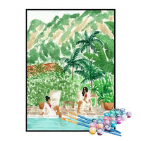 Kit de Pintura Numerada - Amigas no Resort