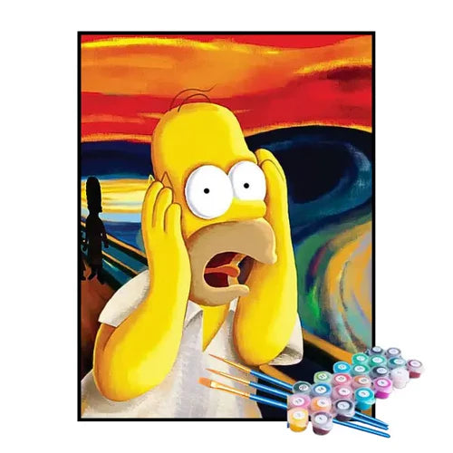 Kit de Pintura Numerada - Homer - O Grito