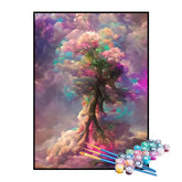 Kit de Pintura Numerada - A Árvore das Cores