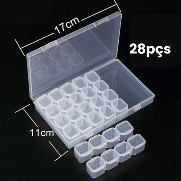 Caixa organizadora de diamantes - 28 peças