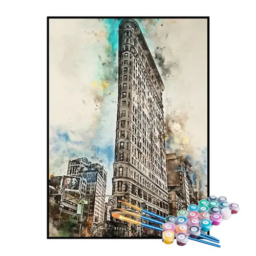 Kit de Pintura Numerada - Flatiron Building