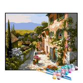 Kit de Pintura Numerada - Bela Casa de Campo Florida