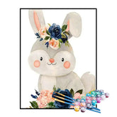 Kit de Pintura Numerada - Coelhinho Cinza