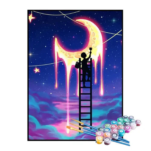 Kit de Pintura Numerada - O Pintor da Lua