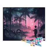 Kit de Pintura Numerada - Pescaria na Floresta Encantada