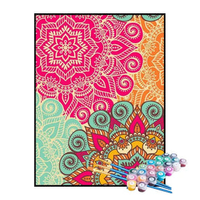 Kit de Pintura Numerada - Mandalas em Movimento