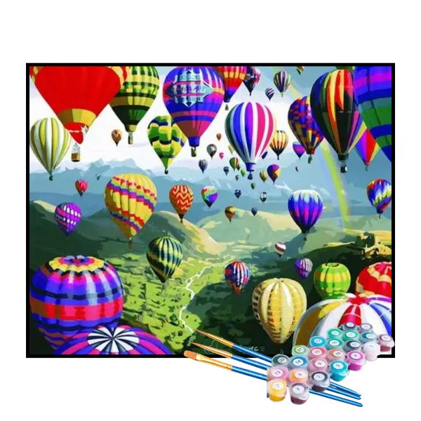 Kit de Pintura Numerada - Festival de Balões