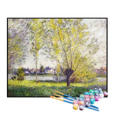Kit de Pintura Numerada - Primavera em Bougival, Claude Monet