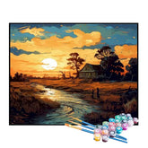 Kit de Pintura Numerada - Riacho na Casa de Campo