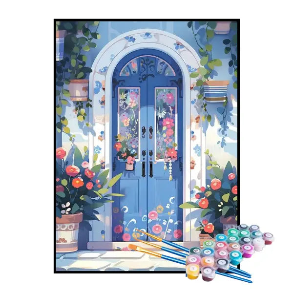 Kit de Pintura Numerada - A Floricultura Azul