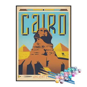 Kit de Pintura Numerada - Cairo, Egito