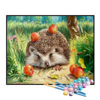 Kit de Pintura Numerada - Ouriço no Jardim