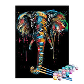 Kit de Pintura Numerada - Elefante Colorido