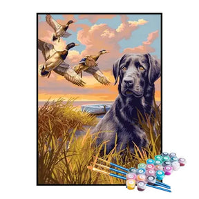 Kit de Pintura Numerada - Cão de Caça