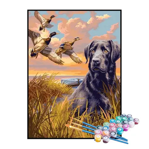 Kit de Pintura Numerada - Cão de Caça