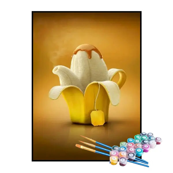 Kit de Pintura Numerada - Banana com Doce de Leite