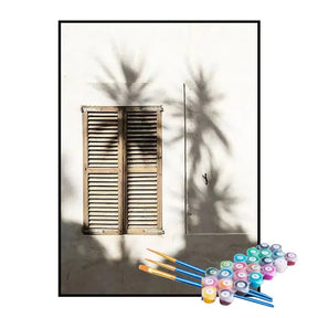 Kit de Pintura Numerada - A Sombra das Plantas da Casa