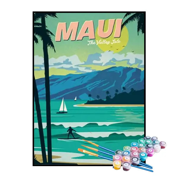 Kit de Pintura Numerada - Maui