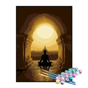 Kit de Pintura Numerada - Meditação Tranquila