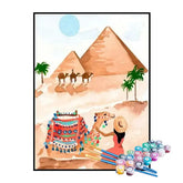 Kit de Pintura Numerada - Egito e as Pirâmides