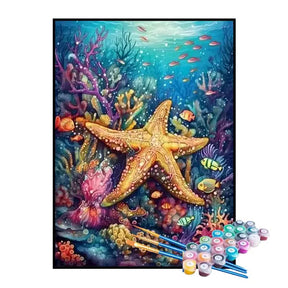 Kit de Pintura Numerada - Estrela-do-mar
