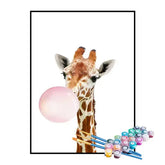 Kit de Pintura Numerada - Girafinha com Chiclete