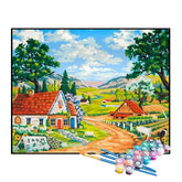 Kit de Pintura Numerada - Pequena Fazenda Longe da Cidade