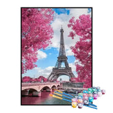 Kit de Pintura Numerada - Bela Vista da Torre Eiffel