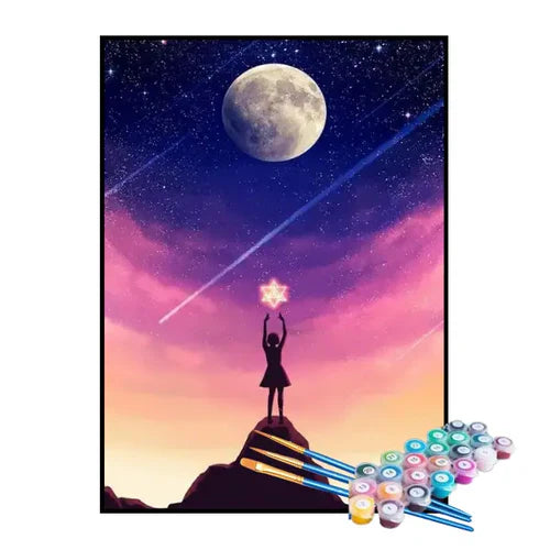 Kit de Pintura Numerada - A Magia da Estrela Cadente