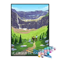 Kit de Pintura Numerada - O Circo de Gavarnie