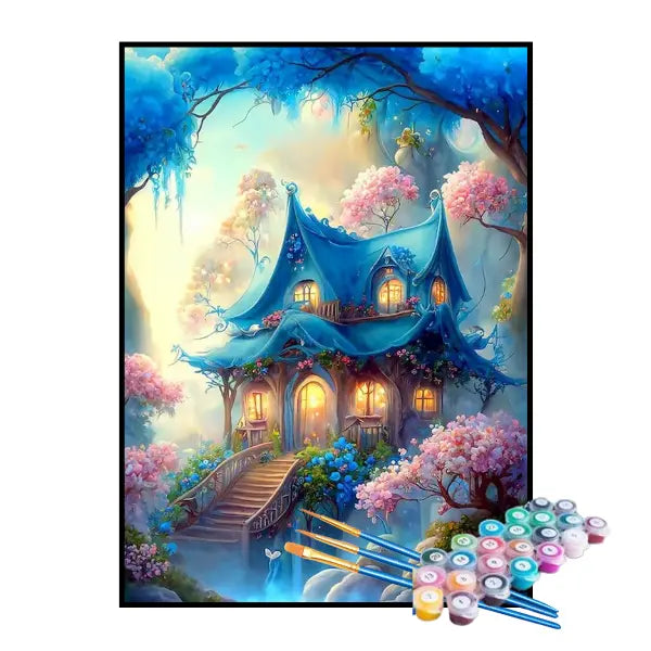 Kit de Pintura Numerada - Casa Encantada