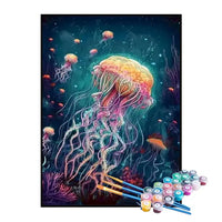 Kit de Pintura Numerada - Água-viva