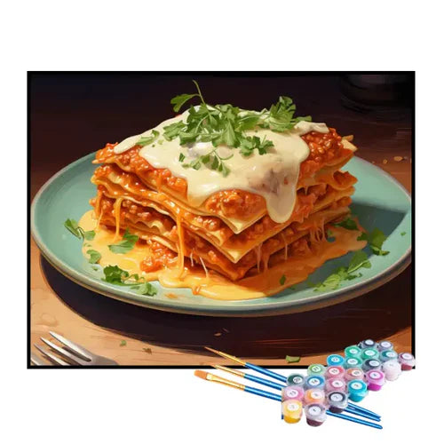 Kit de Pintura Numerada - Lasanha dos Sonhos