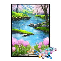 Kit de Pintura Numerada - Caminho do Riacho Encantado