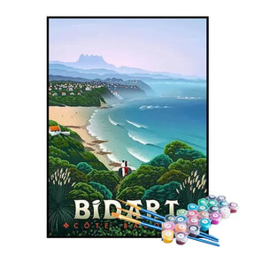 Kit de Pintura Numerada - Bidart, França