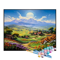 Kit de Pintura Numerada - Cidade Pacífica do Interior