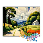 Kit de Pintura Numerada - Caminho para o Campo