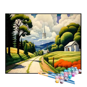 Kit de Pintura Numerada - Caminho para o Campo