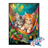 Kit de Pintura Numerada - Gatinhos na Rede