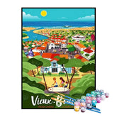Kit de Pintura Numerada - Vieux Boucau, França