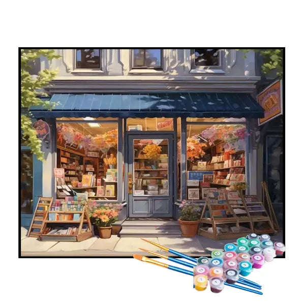 Kit de Pintura Numerada - Livraria