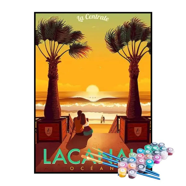 Kit de Pintura Numerada - Lacanau, França