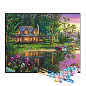 Kit de Pintura Numerada - Chalé da Casa de Campo