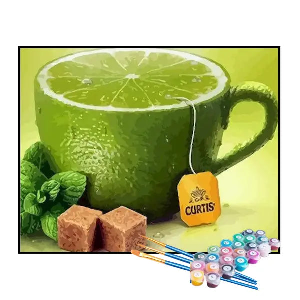 Kit de Pintura Numerada - Chá de Limão