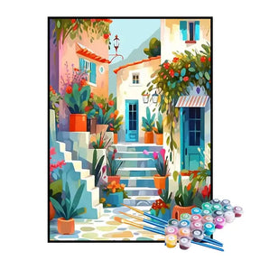 Kit de Pintura Numerada - Escadaria da Vila