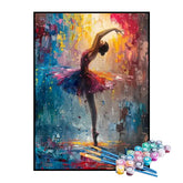 Kit de Pintura Numerada - A Bailarina no Mundo Abstrato