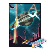 Kit de Pintura Numerada - Astronauta e Extraterrestre