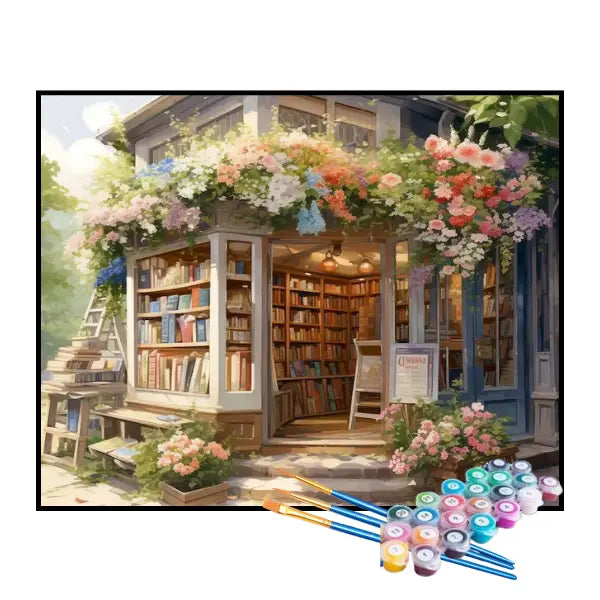 Kit de Pintura Numerada - Biblioteca